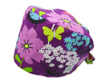 Bandana Stoff OP-Haube Big Flowers für kurze Haare aus Baumwolle - Lesleys