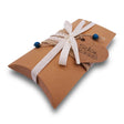 Geschenkverpackung fuer OP-Hauben aus Stoff Schachtel Beige