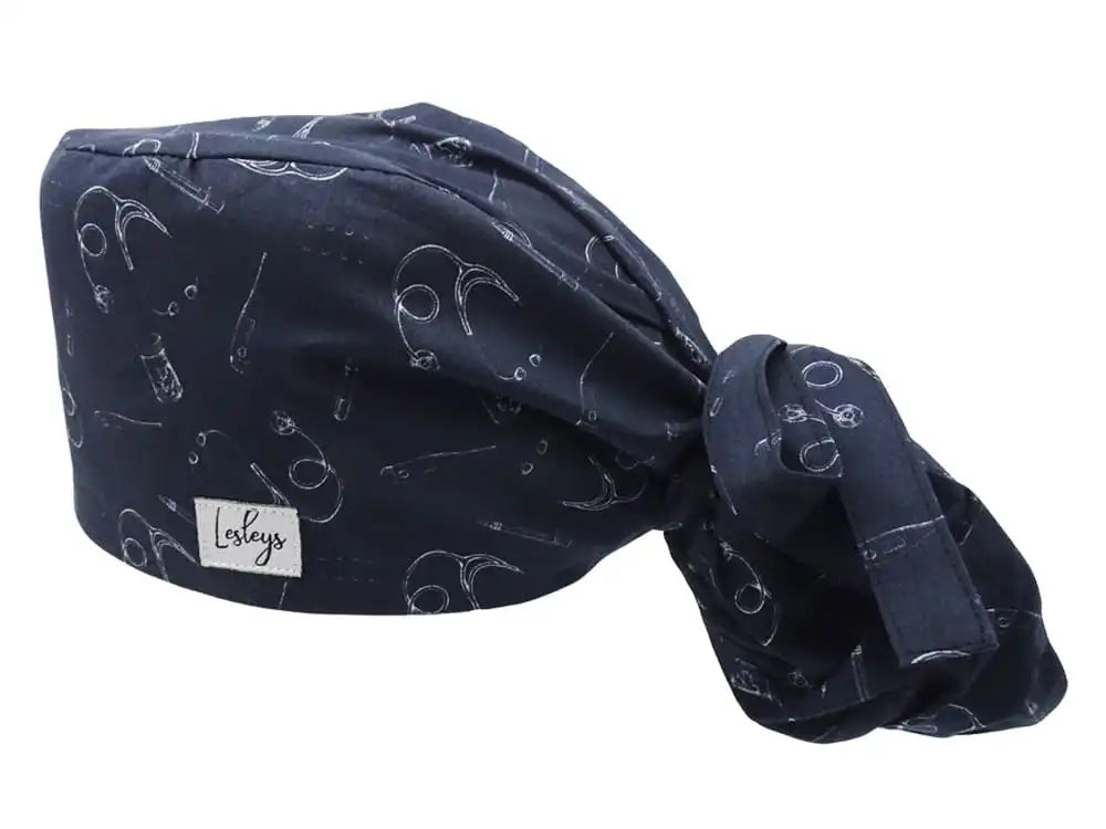 Ponytail Stoff OP-Haube Medi Parts für lange Haare aus Baumwolle - Lesleys