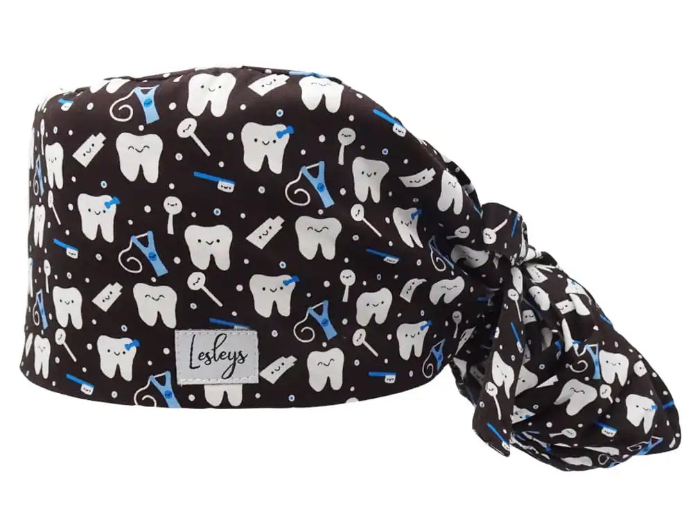 Ponytail OP Haube Zahnpflege XL – Lesleys OP-Hauben