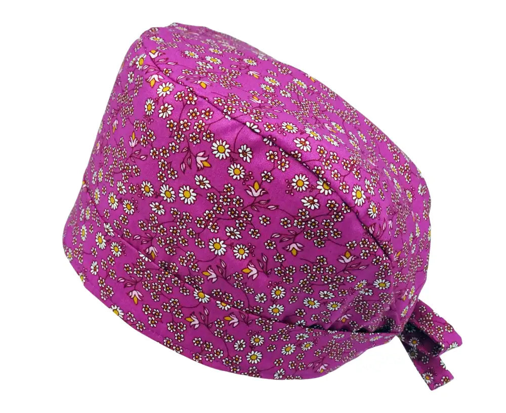 Lesleys OP-Haube für lange Haare Gänseblümchen - Stoff OP-Haube aus 100% Baumwolle