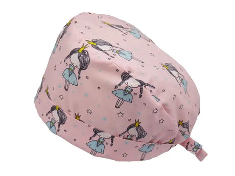 Lesleys OP-Haube für lange Haare Prinzessin Lili - Stoff OP-Haube aus 100% Baumwolle
