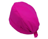 Lesleys OP-Haube für lange Haare Tumalinpink - Stoff OP-Haube aus 100% Baumwolle