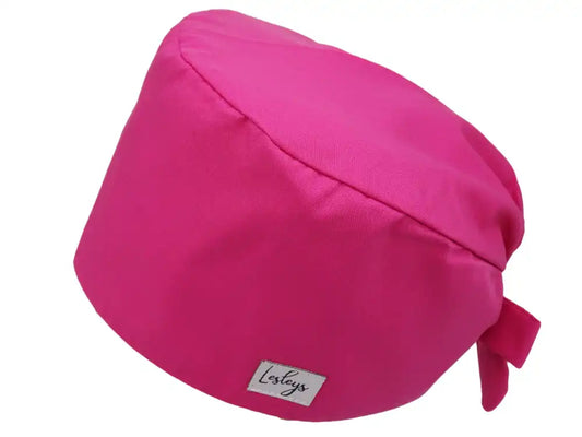 Bandana Stoff OP-Haube Tumalinpink für kurze Haare aus Baumwolle - Lesleys