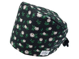 Bandana Stoff OP-Haube Dunkles Gänseblümchen für kurze Haare aus Baumwolle - Lesleys