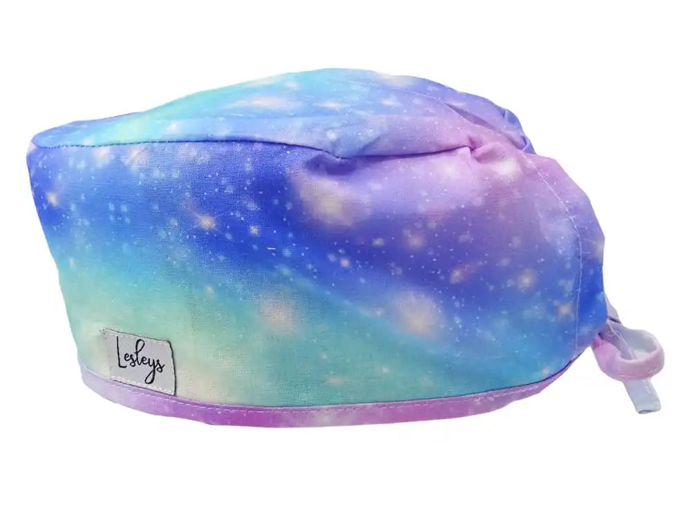 Stoff OP-Haube Pink Space aus Baumwolle - Kurze Haare