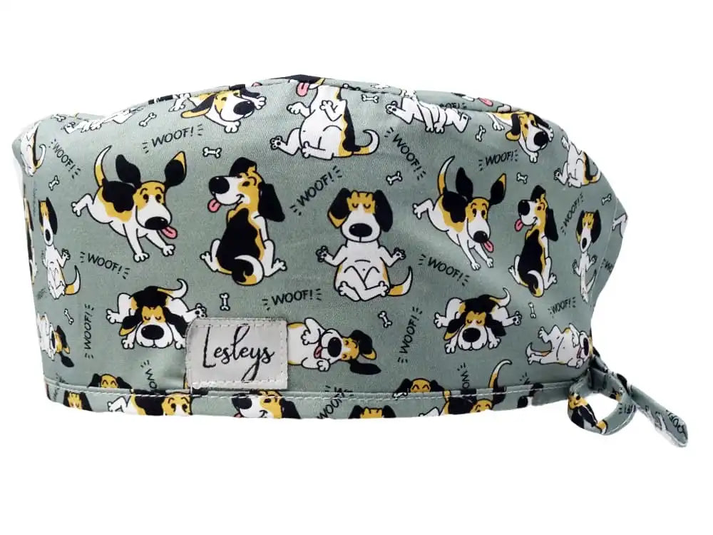 Stoff OP-Haube Woof aus Baumwolle - Kurze Haare