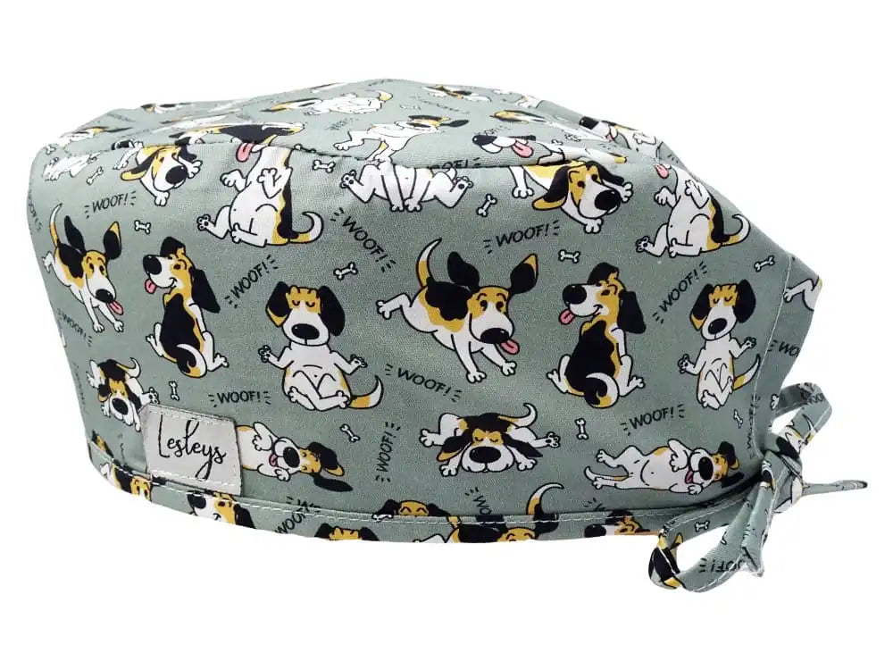 Stoff OP-Haube Woof aus Baumwolle - Kurze Haare