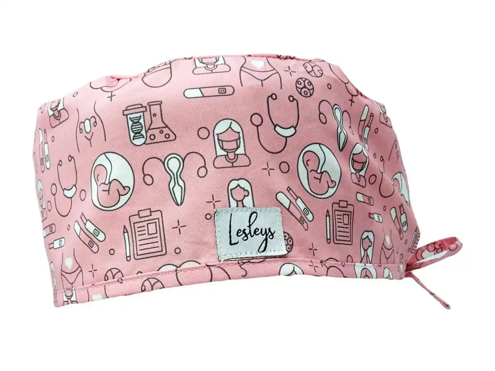 Stoff OP-Haube Geburtshilfe aus Baumwolle - Kurze Haare