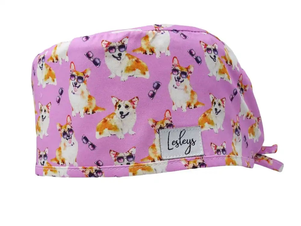 Stoff OP-Haube Strand Corgi aus Baumwolle - Kurze Haare
