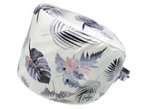 Bandana Stoff OP-Haube Palmidylle Blau für kurze Haare aus Baumwolle - Lesleys