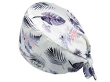 Bandana Stoff OP-Haube Palmidylle Blau für kurze Haare aus Baumwolle - Lesleys