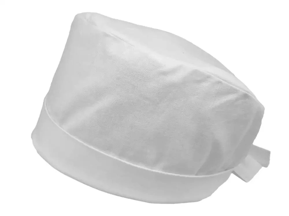 Lesleys OP-Haube für lange Haare Perlweiss - Stoff OP-Haube aus 100% Baumwolle